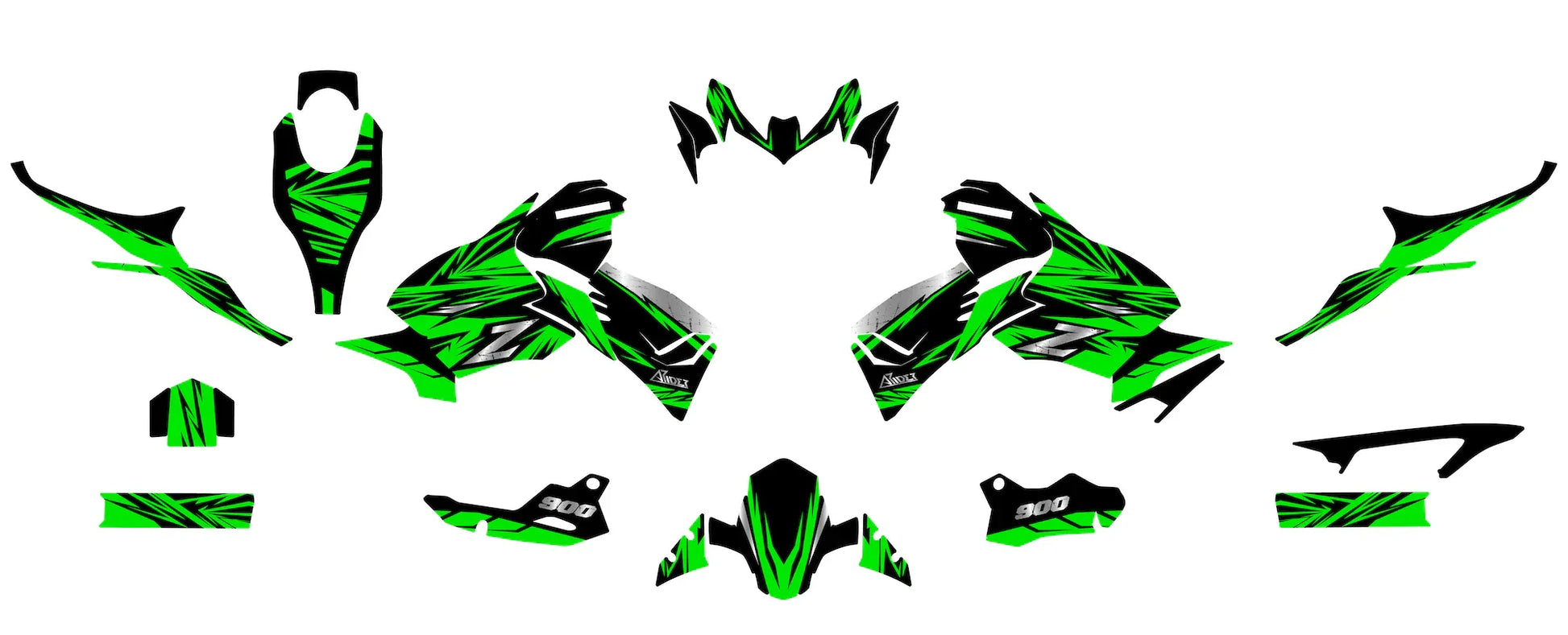 Graphics Kit suitable for Kawasaki Z900 - Vault Edition – Arider Graphics Kit suitable for Kawasaki Z900 - Vault Edition – Arider