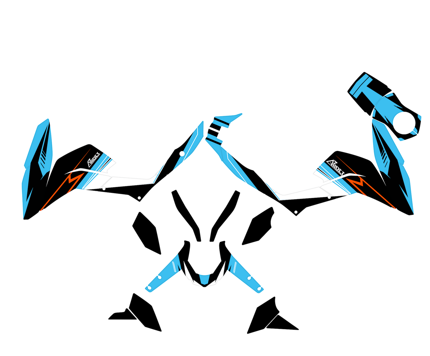 Dekor passend für KTM Duke 125 - Classic Edition