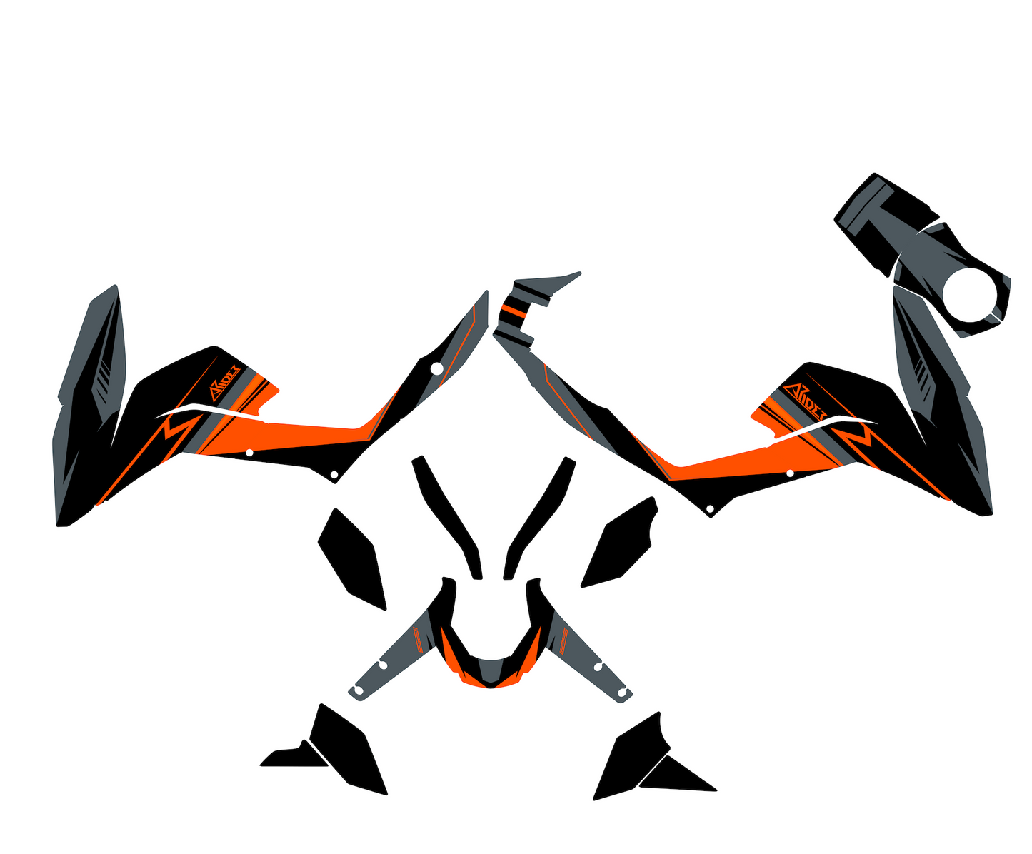 Dekor passend für KTM Duke 125 - Classic Edition