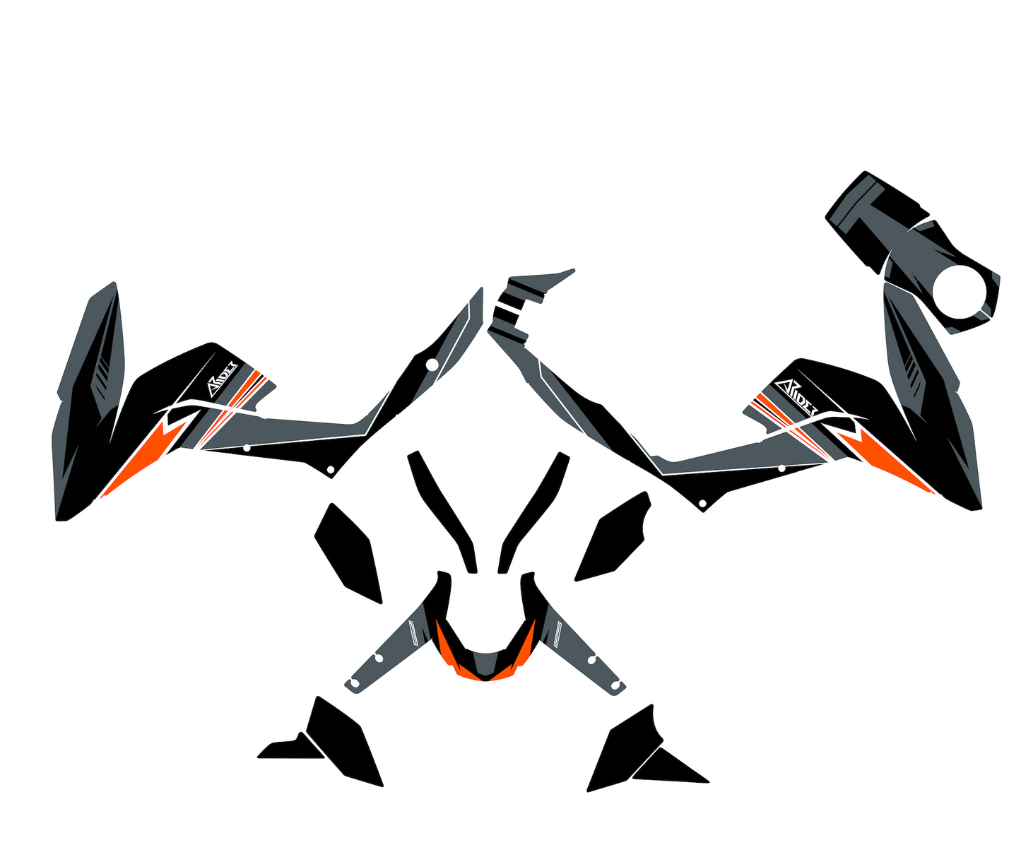 Dekor passend für KTM Duke 125 - Classic Edition