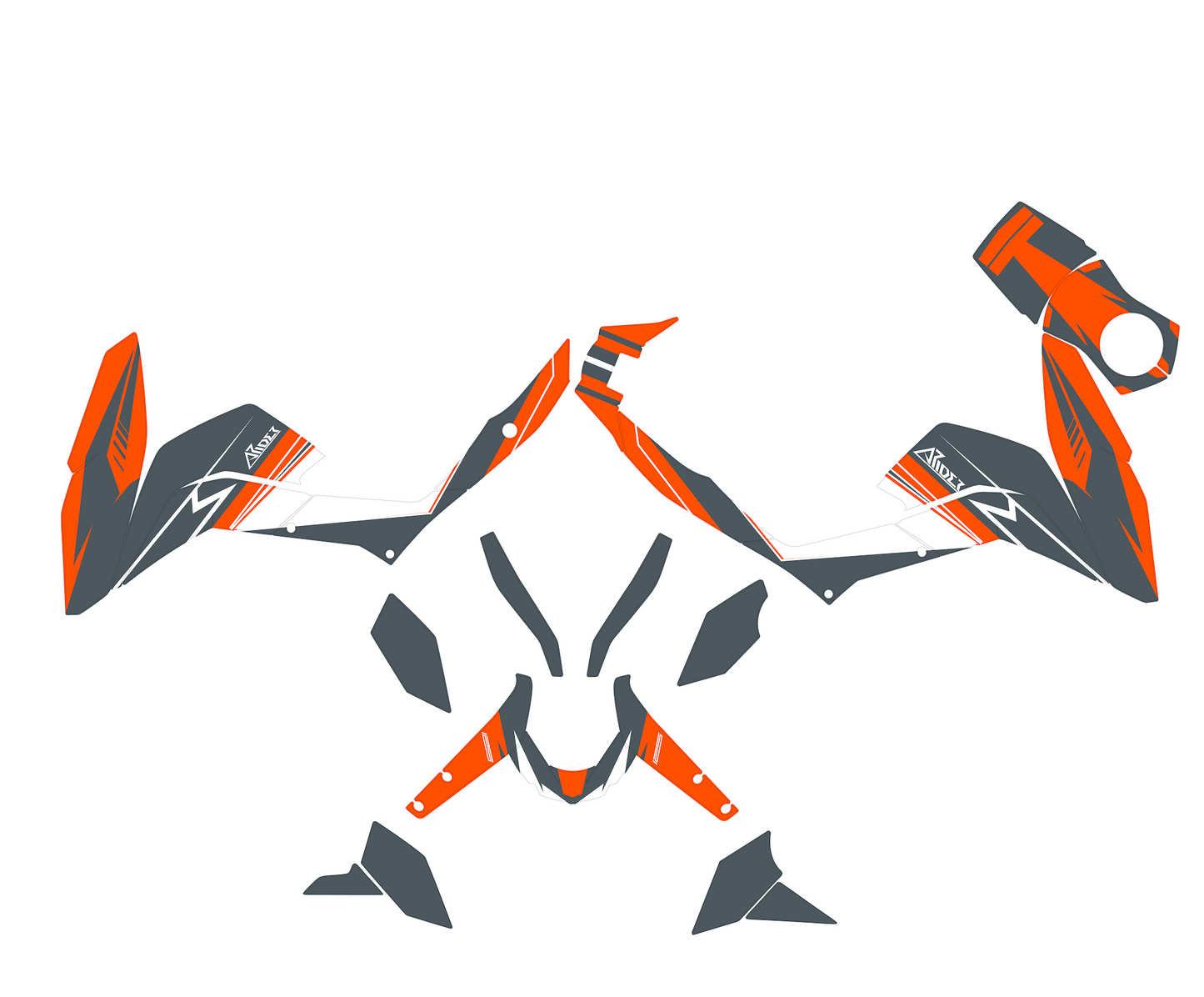 Dekor passend für KTM Duke 125 - Classic Edition