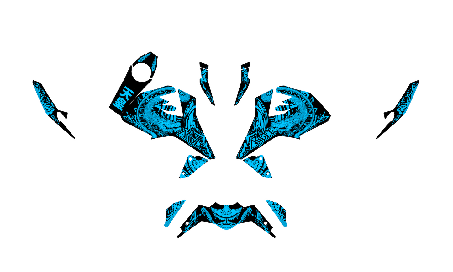 Kit déco adapté pour KTM Duke 125 - Édition Dragon