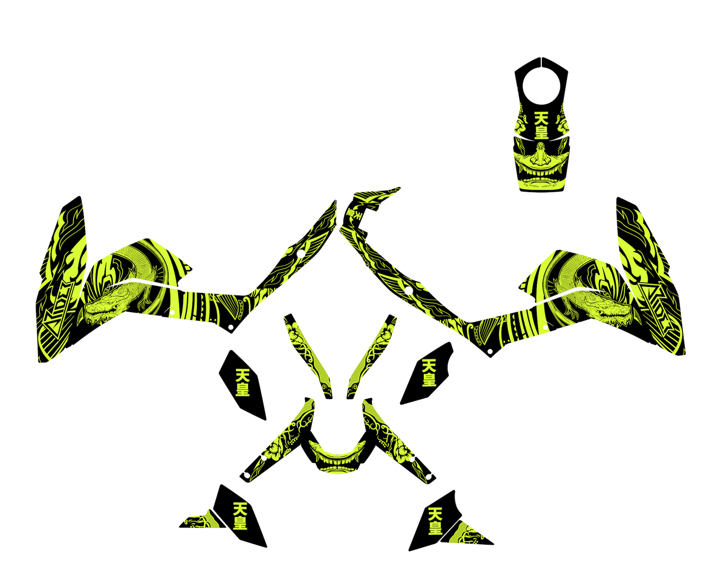 Kit déco adapté pour KTM Duke 125 - Édition Dragon