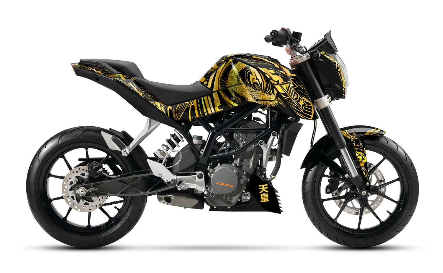 Graphics Kit suitable for KTM Duke 125 - Dragon Edition – Arider