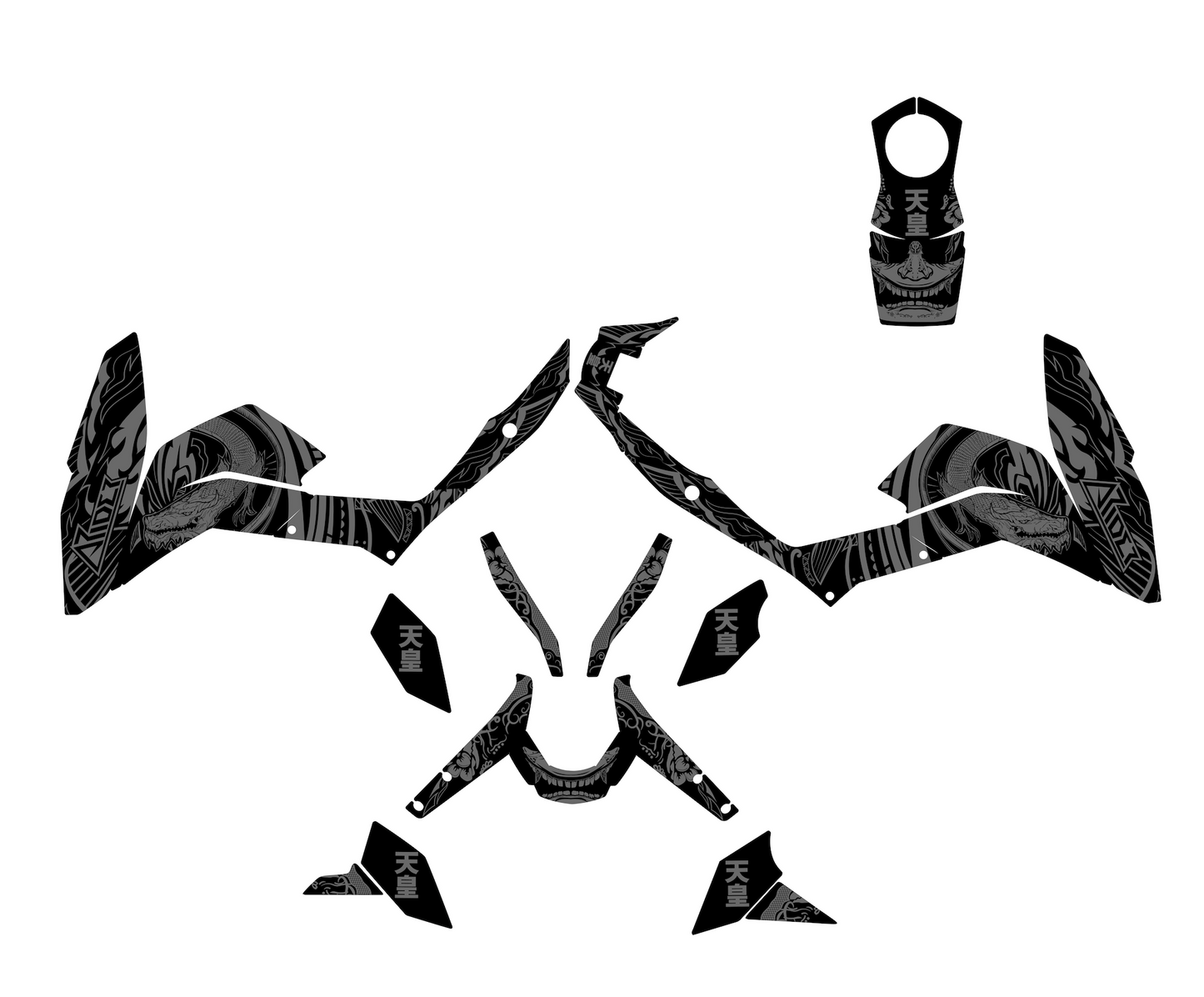 Kit déco adapté pour KTM Duke 125 - Édition Dragon