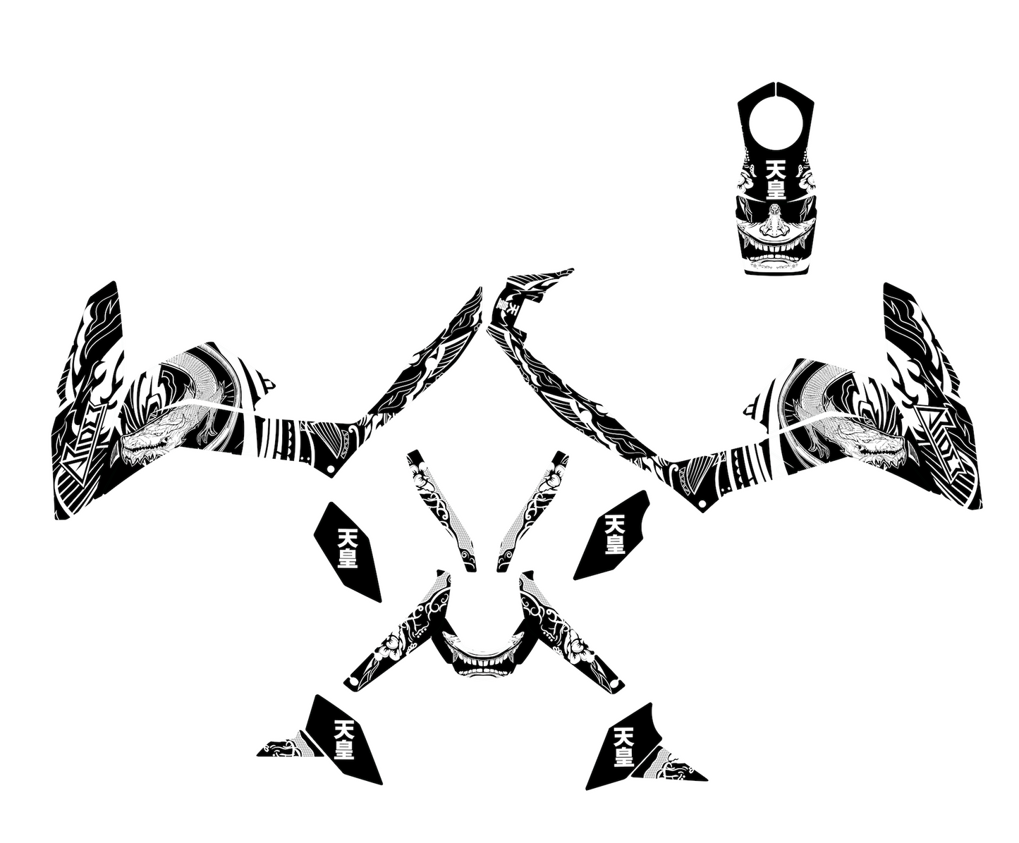 Kit déco adapté pour KTM Duke 125 - Édition Dragon