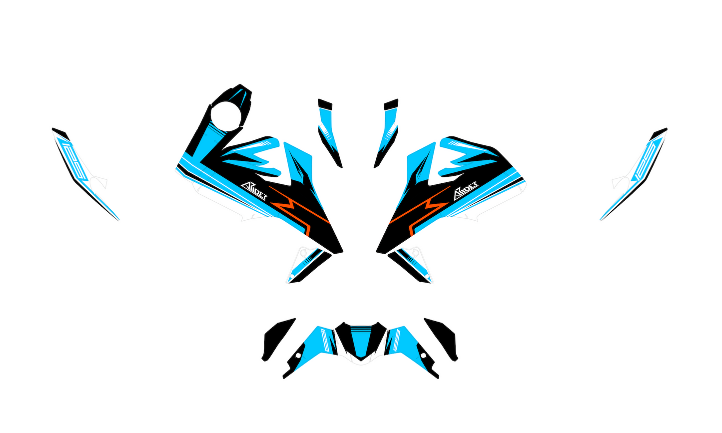 Dekor passend für KTM Duke 125 - Classic Edition