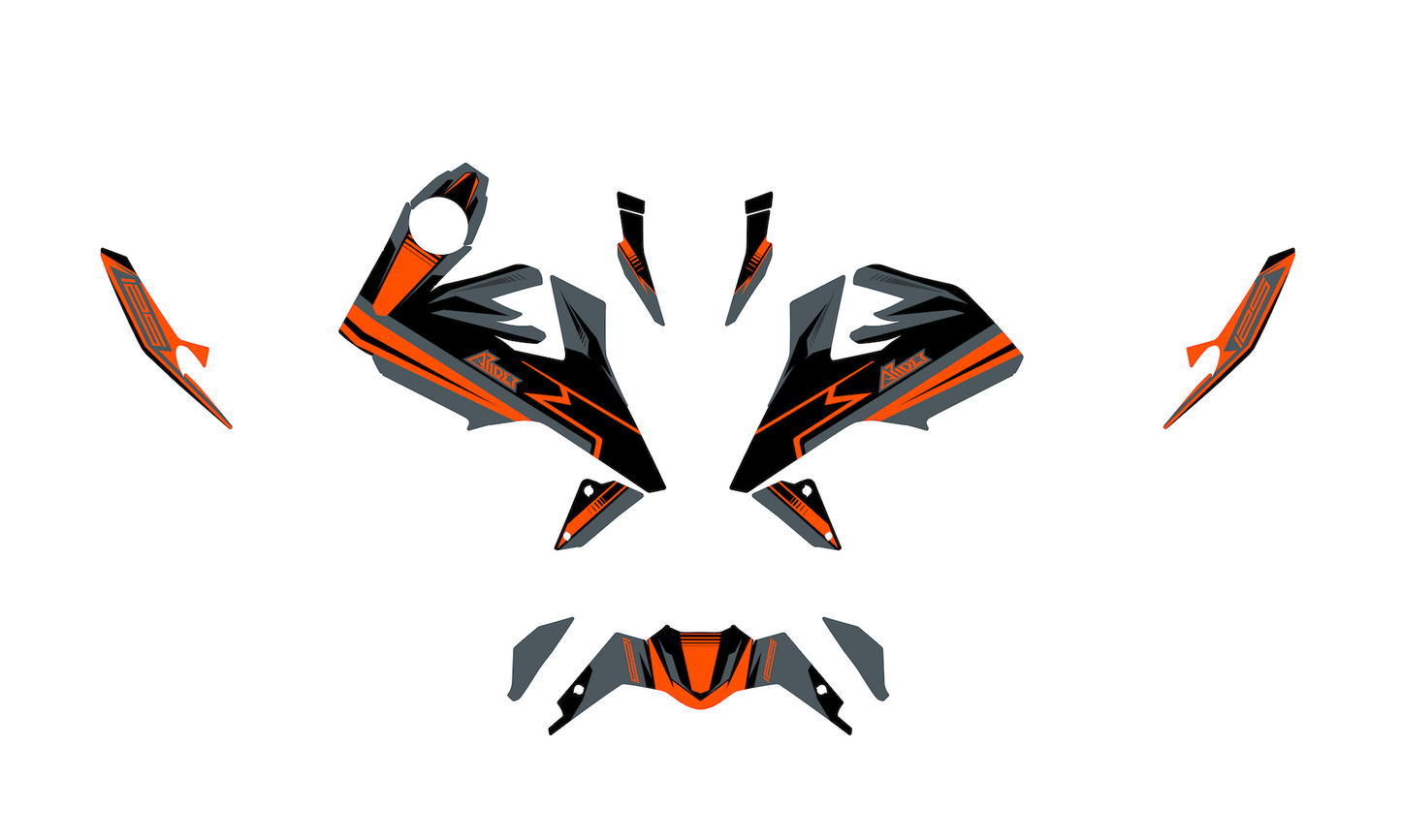 Dekor passend für KTM Duke 125 - Classic Edition