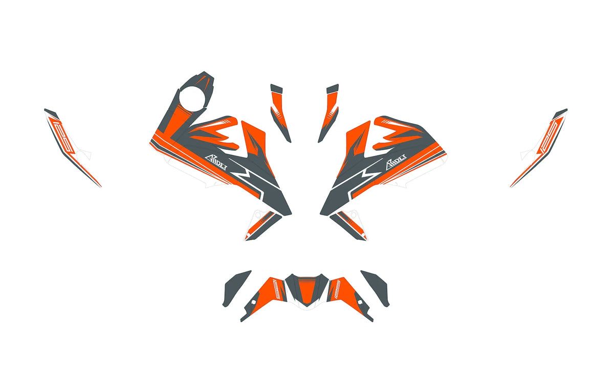 Dekor passend für KTM Duke 125 - Classic Edition - Arider