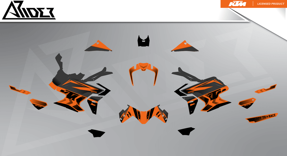 Graphics Kit suitable for KTM 1290 Super Adventure S, R - Base Edition