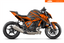 Graphics Kit suitable for KTM Super Duke 1390 - Base Edition