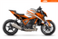 Graphics Kit suitable for KTM Super Duke 1390 - Base Edition