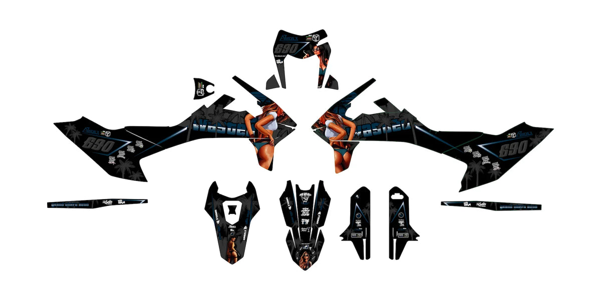 Dekor passend für KTM 690 SMC-R - Wasted Edition - Arider