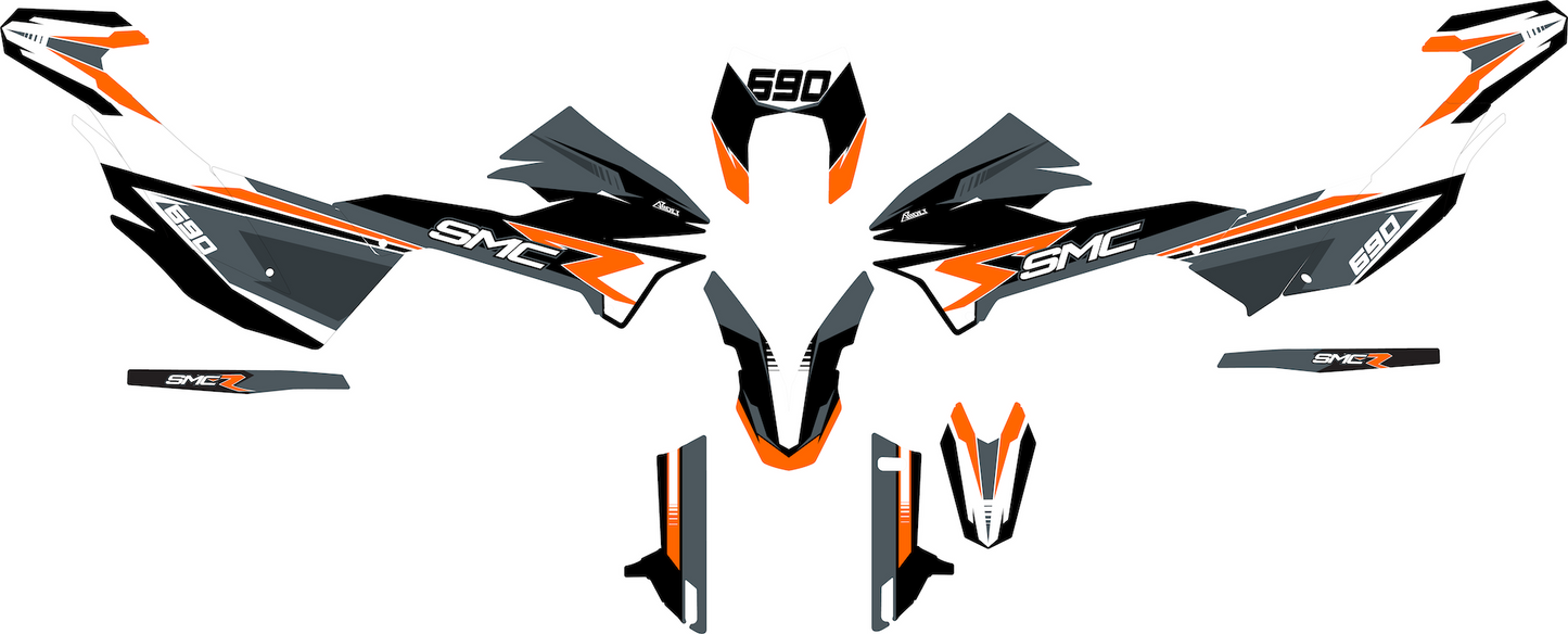 Grafiche perfetta per KTM 690 SMC-R- Classic Edizione