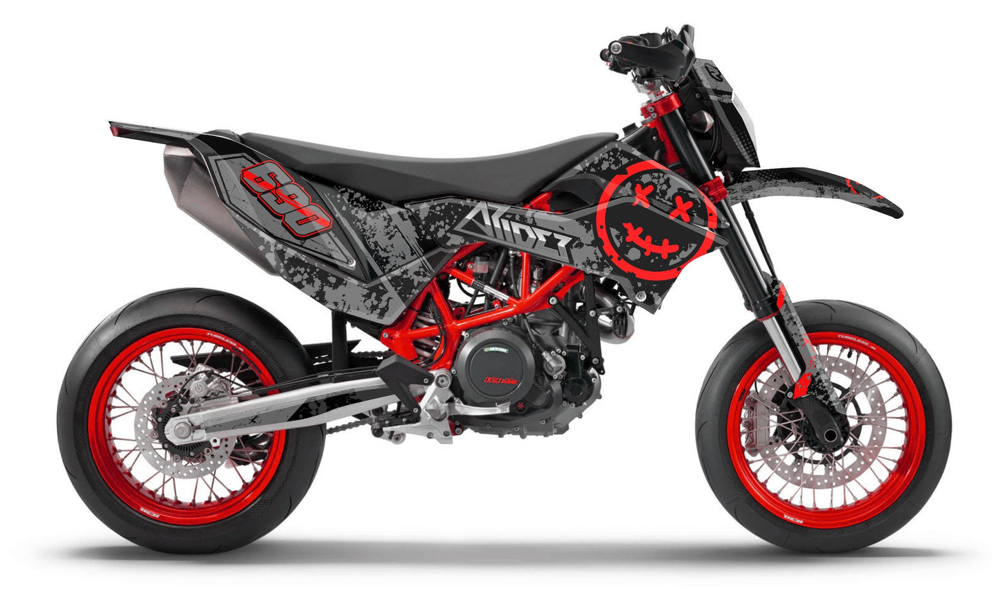 Grafiche perfetta per KTM 690 SMC-R- Smiley Edizione