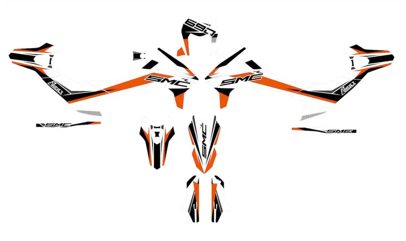 Grafiche perfetta per KTM 690 SMC-R- Clean Edizione