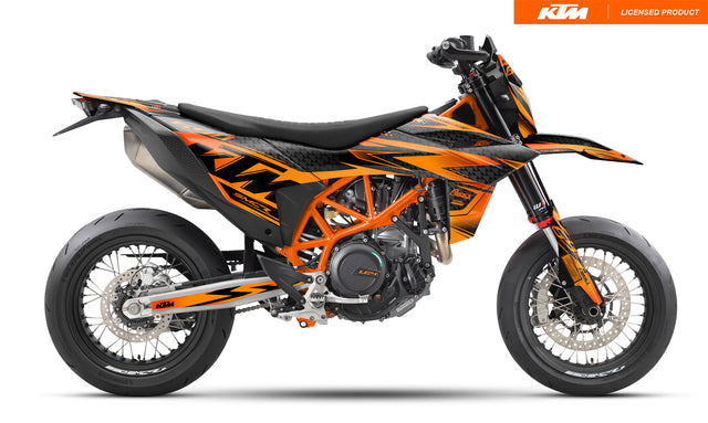 Dekor passend für KTM 690 SMC-R - Dome Edition, Farbe Orange