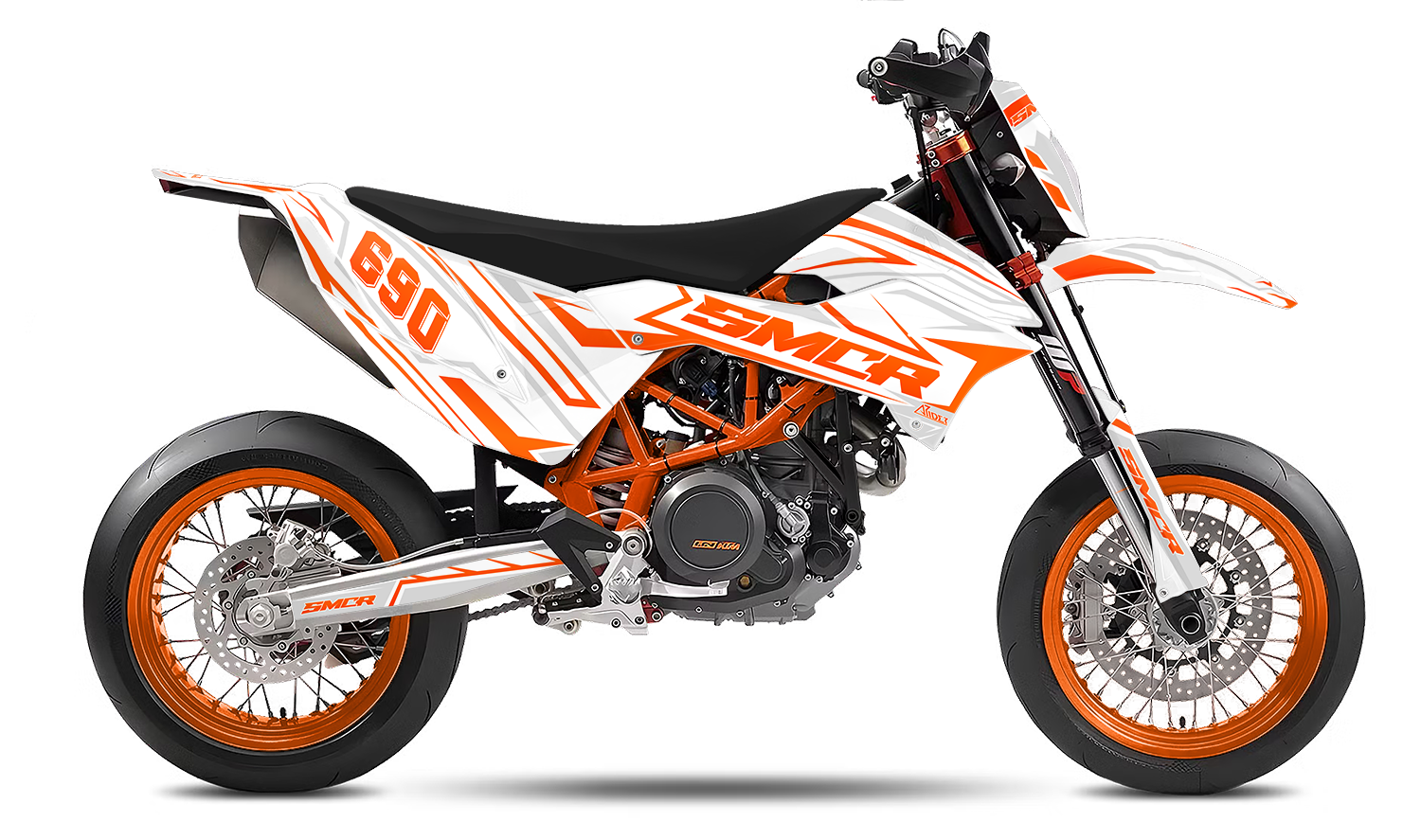 KTM 690SMC R MY21 カウルセット Graphics Kit suitable for KTM 690 SMC-R- Blackbird Edition