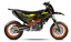 Grafiche perfetta per KTM 690 SMC-R- Nerobird Edizione