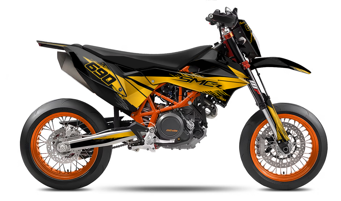 Grafiche perfetta per KTM 690 SMC-R- Dust Edizione