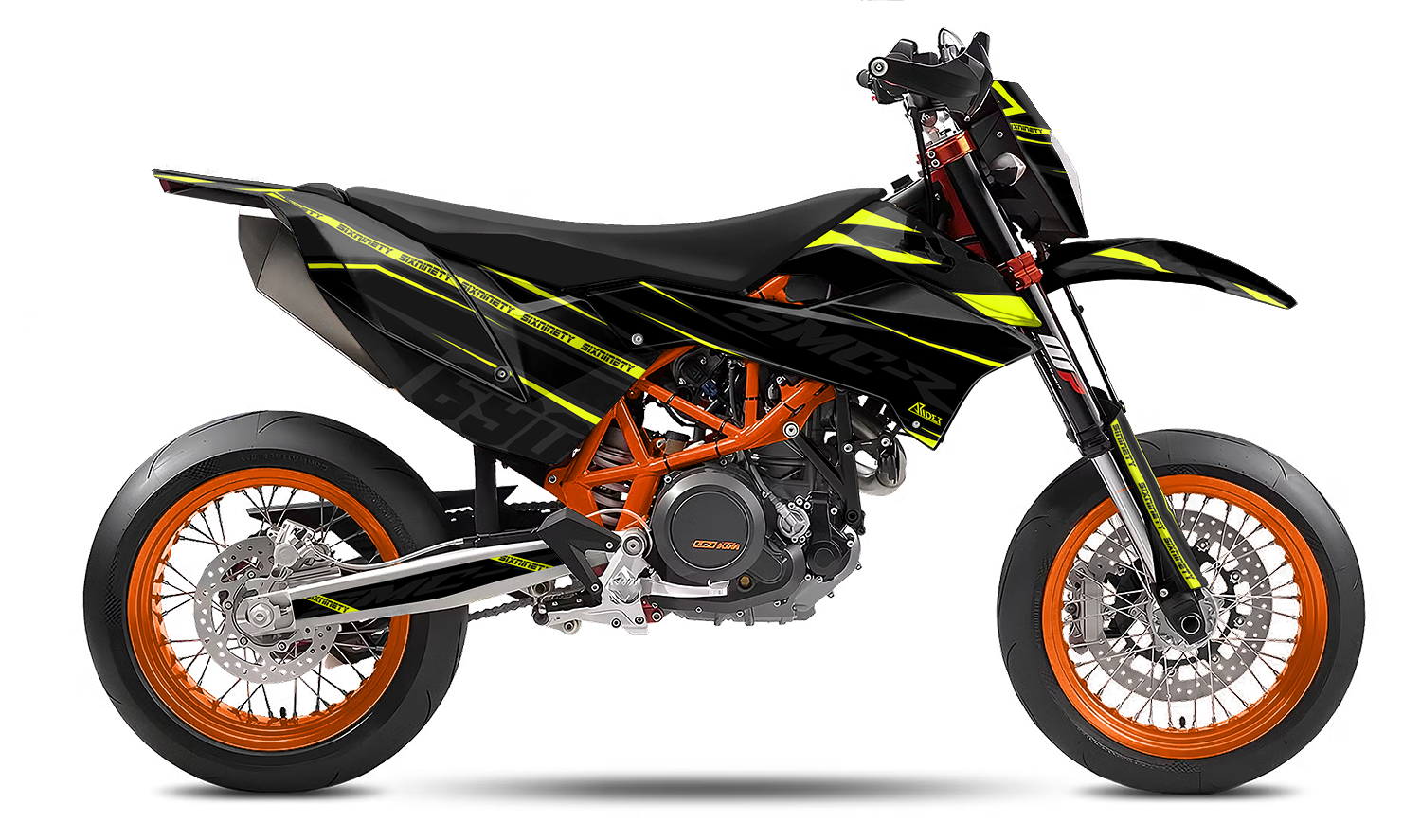Supermoto Ktm Duke 690 R 2019 FULL GRAPHICS KIT FOR KTM SMC-R 690