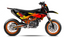 Pegatinas para KTM 690 SMC-R- Sunset Edizione