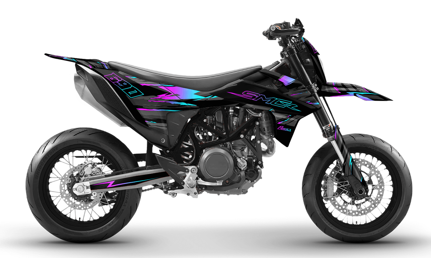 Grafiche perfetta per KTM 690 SMC-R- Nerobird Edizione