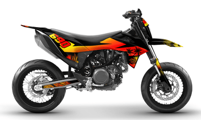 Grafiche perfetta per KTM 690 SMC-R- Sunset Edizione