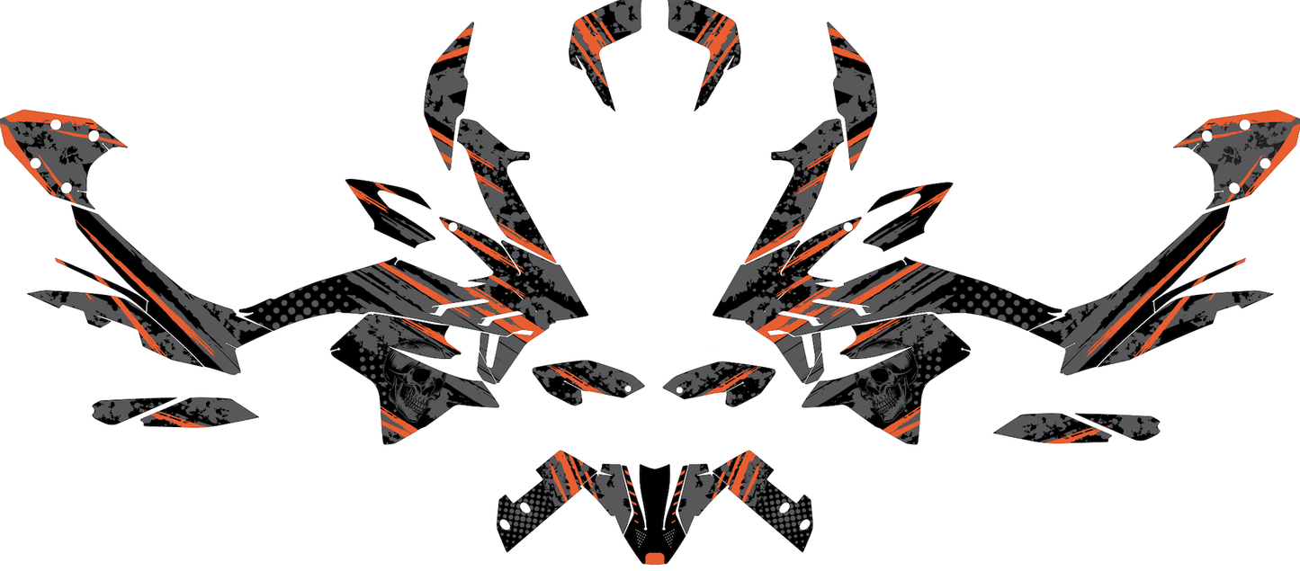 Grafiche perfetta per KTM 890 Avventura- Skull Edizione