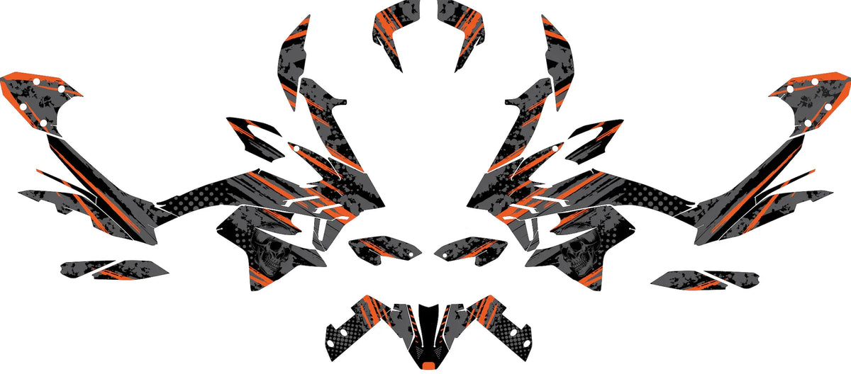 Dekor passend für KTM 890 Adventure - Skull Edition - Arider