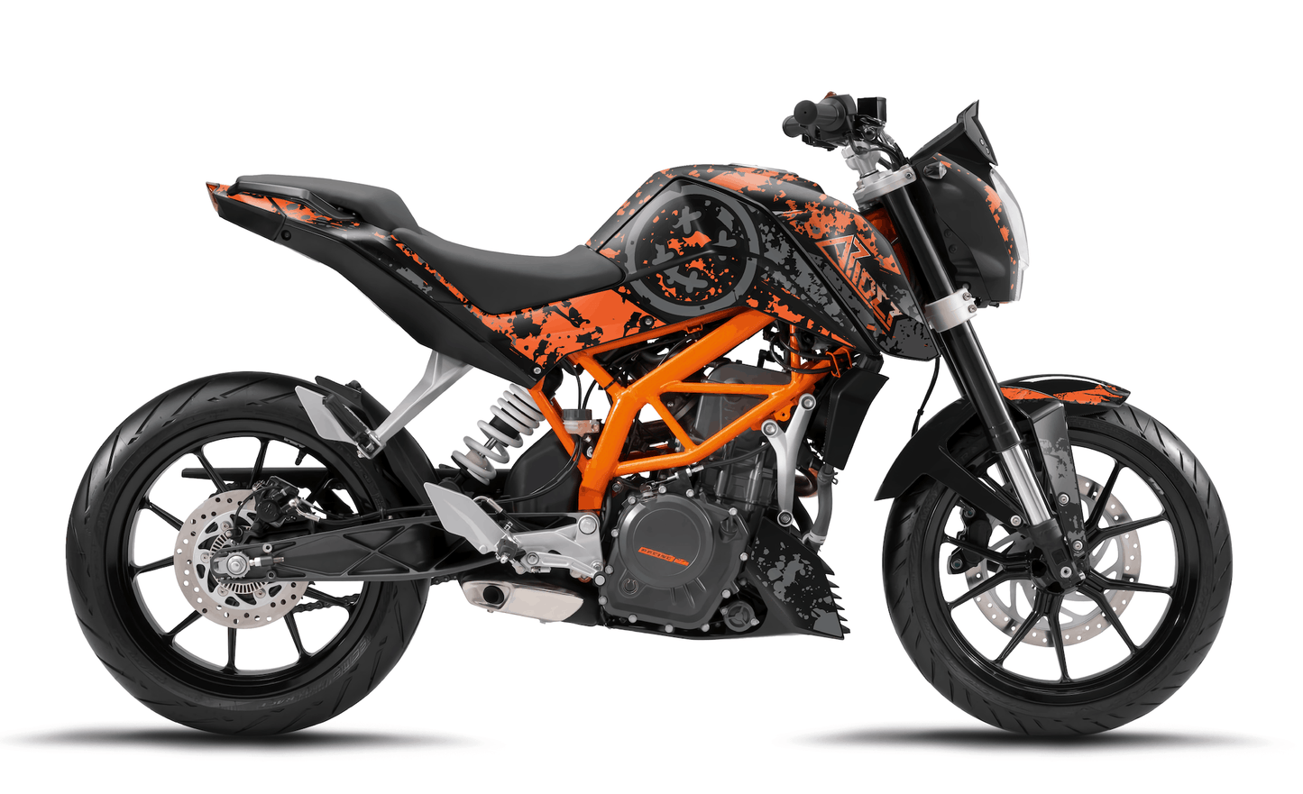 KTM Duke 125 Graphics Kit - Smiley Edition