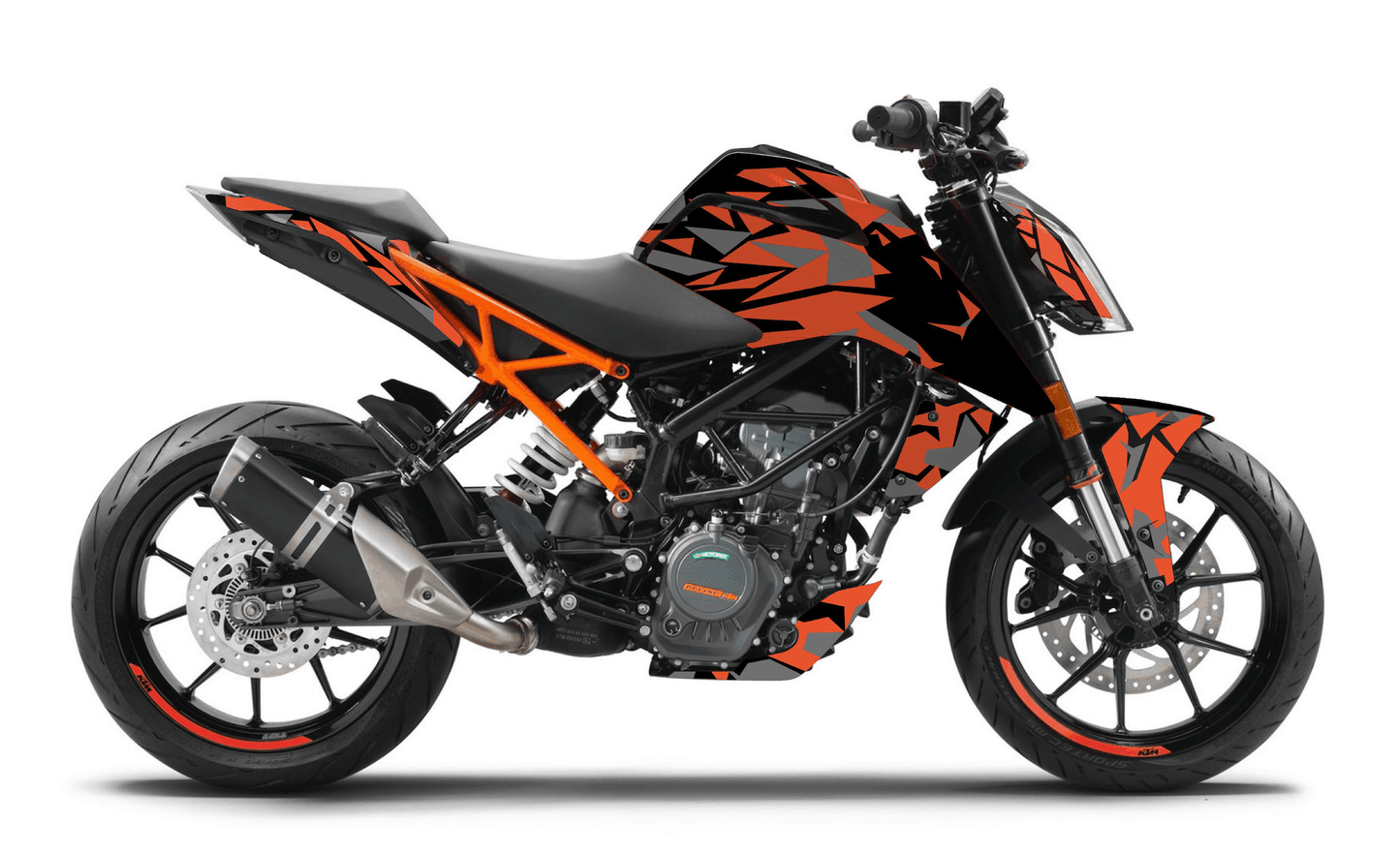 KTM Duke 390 Graphics Kit - Prism Edition