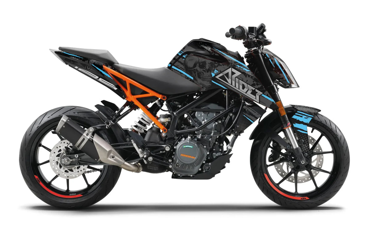 Dekor passend für KTM Duke 390 - Skull Edition - Arider