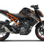 KTM Duke 125 Graphics Kit - Skull Edition