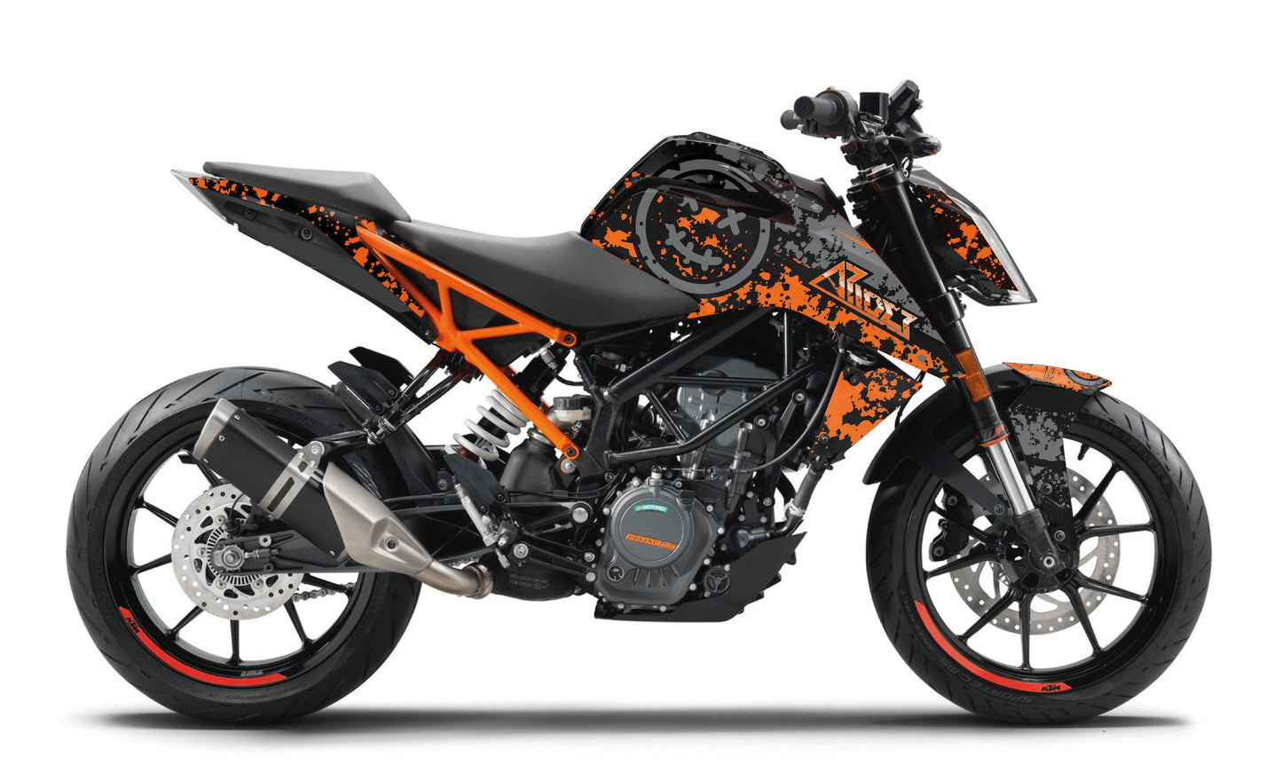 KTM Duke 125 Graphics Kit - Smiley Edition