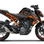 Graphics Kit suitable for KTM Duke 125 - Smiley Edition