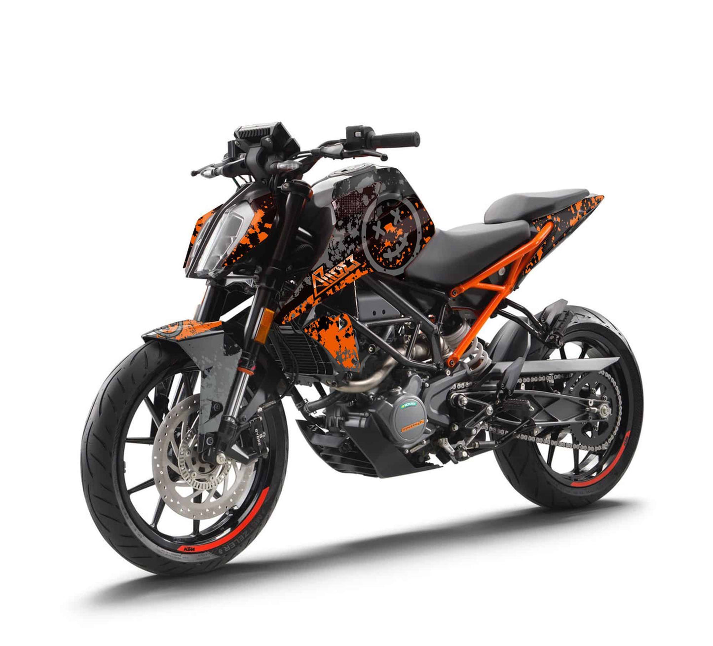 KTM Duke 125 Graphics Kit - Smiley Edition