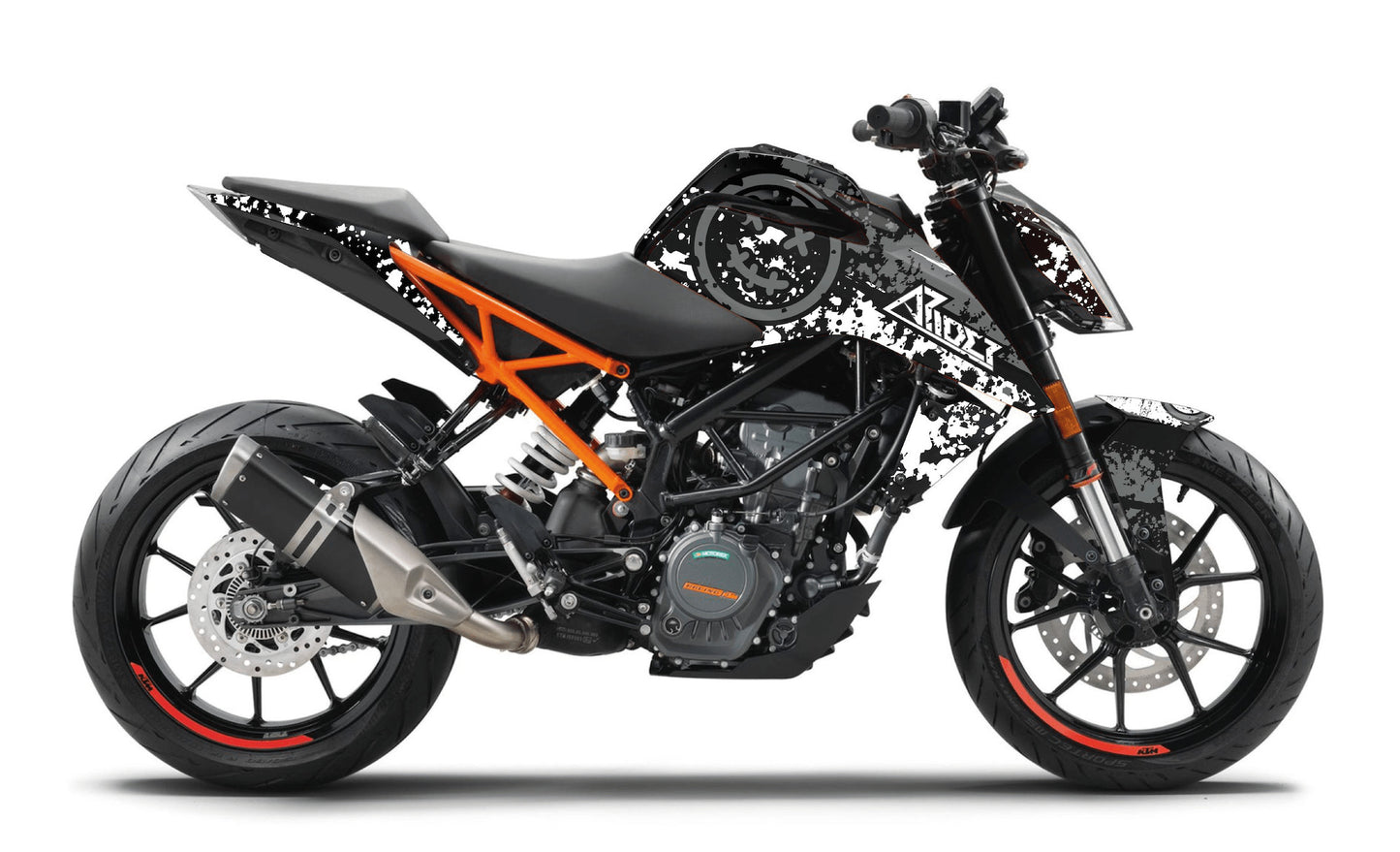 KTM Duke 125 Graphics Kit - Smiley Edition