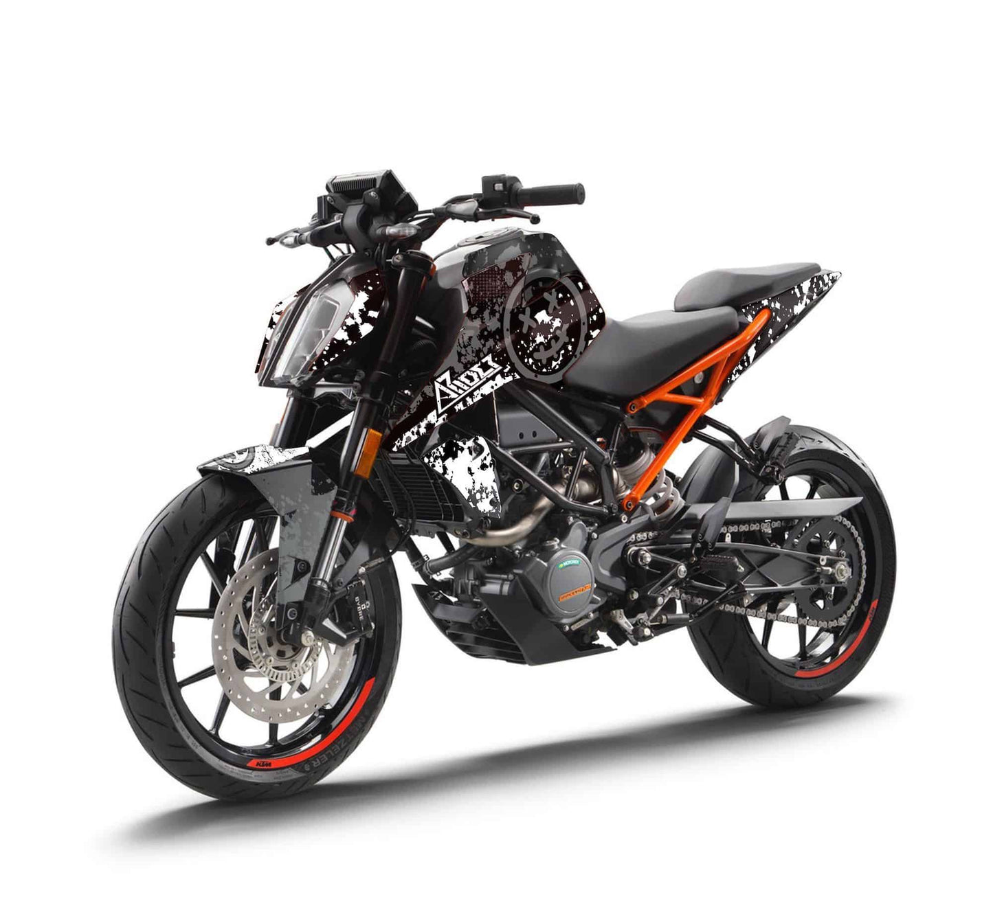 KTM Duke 125 Graphics Kit - Smiley Edition