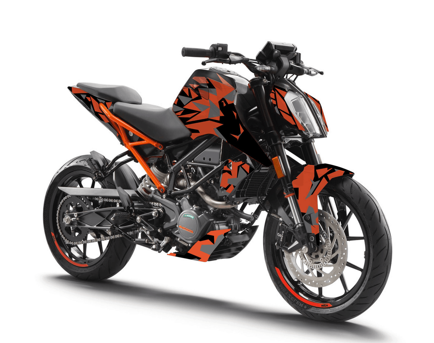 KTM Duke 125 Graphics Kit - Prism Edition