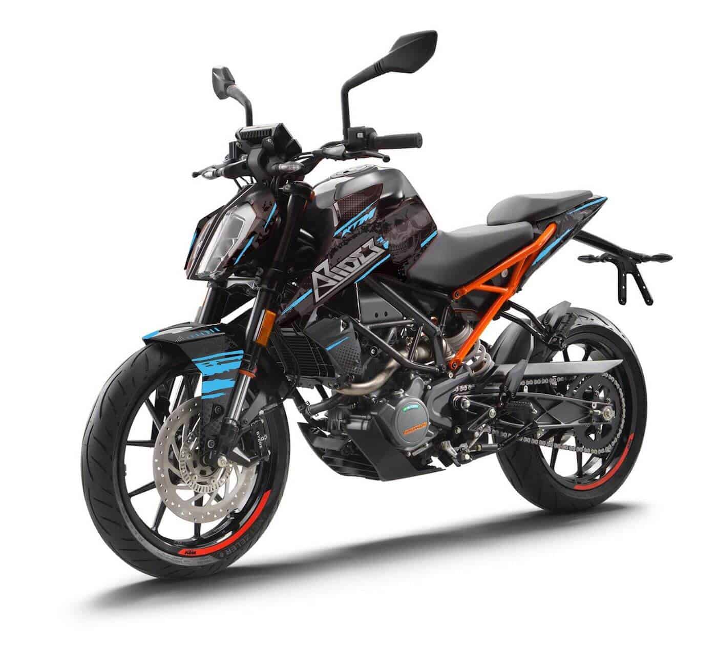 KTM Duke 125 Graphics Kit - Skull Edition