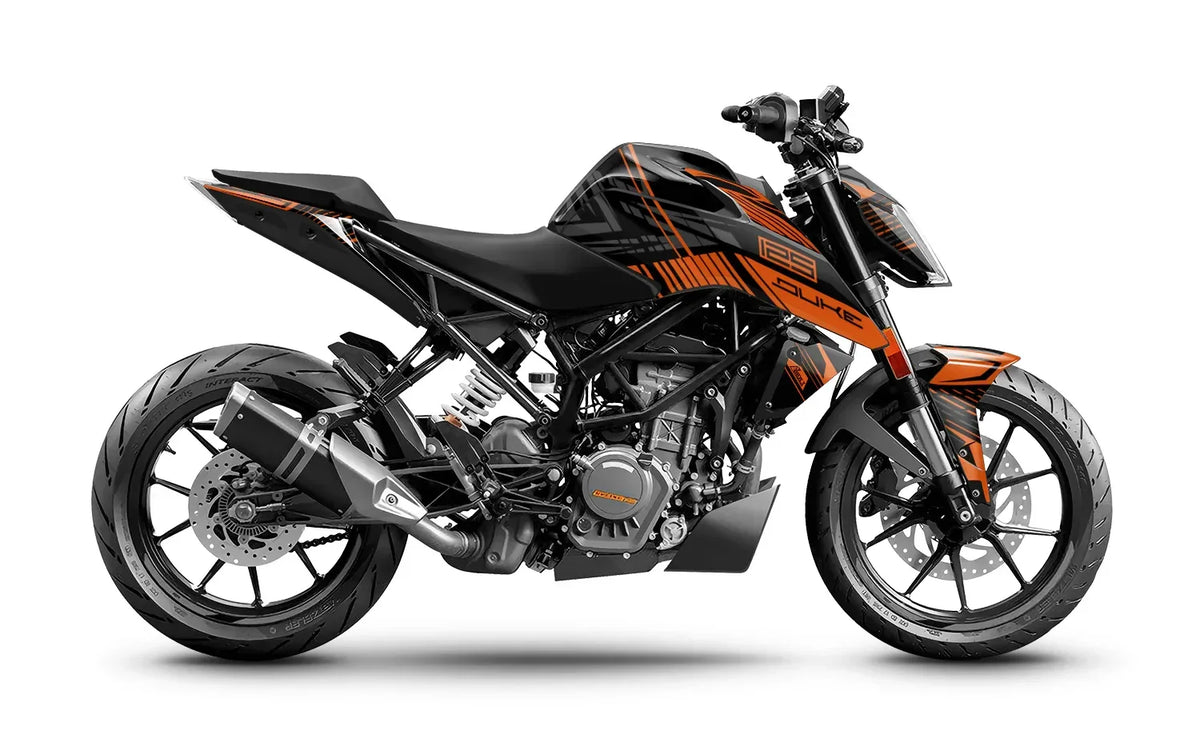 Dekor passend für KTM Duke 125 - Stripe Edition - Arider