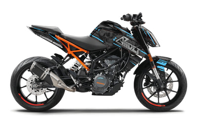 KTM Duke 390 Graphics Kit - Skull Edition