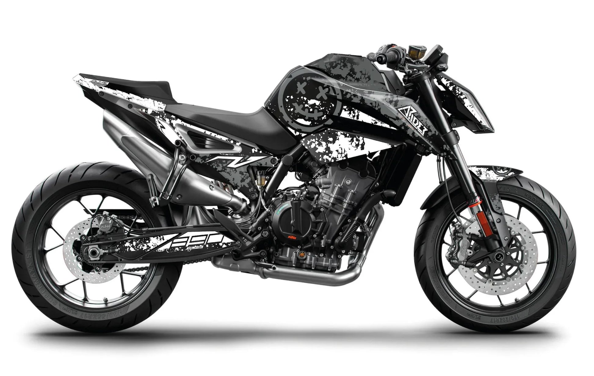 Kiwistar Biker AK 47 Muursticker in 6 maten Kiwistar Biker AK 47 Muursticker in 6 maten