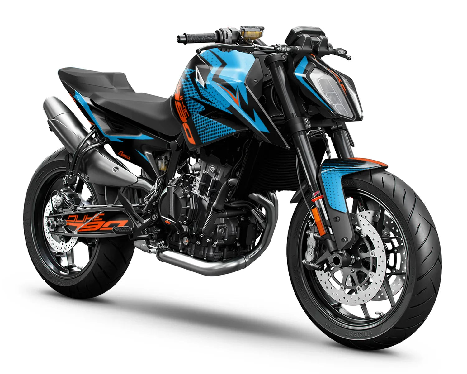 Graphics Kit Suitable For KTM Duke 790 Sonic Edition Arider Graphics Kit Suitable For KTM Duke 790 Sonic Edition Arider