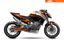 Graphics Kit suitable for KTM Duke 890 (R) - Base Edition