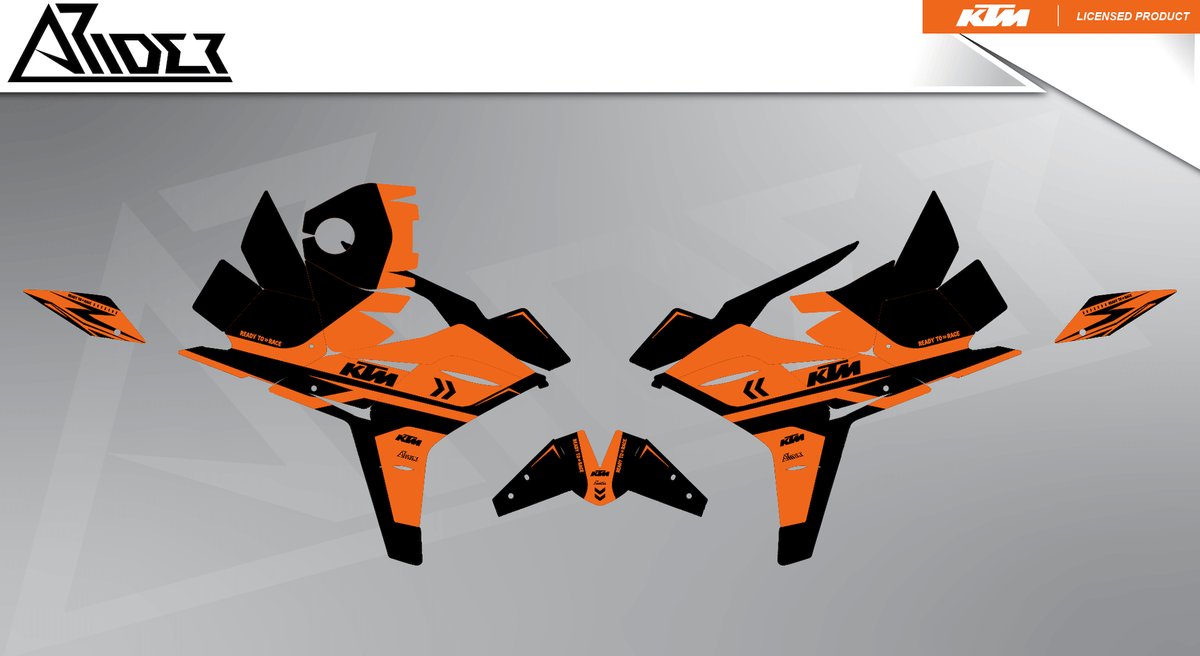 Graphics Kit suitable for KTM RC 125 / 390 - Alpha Edition