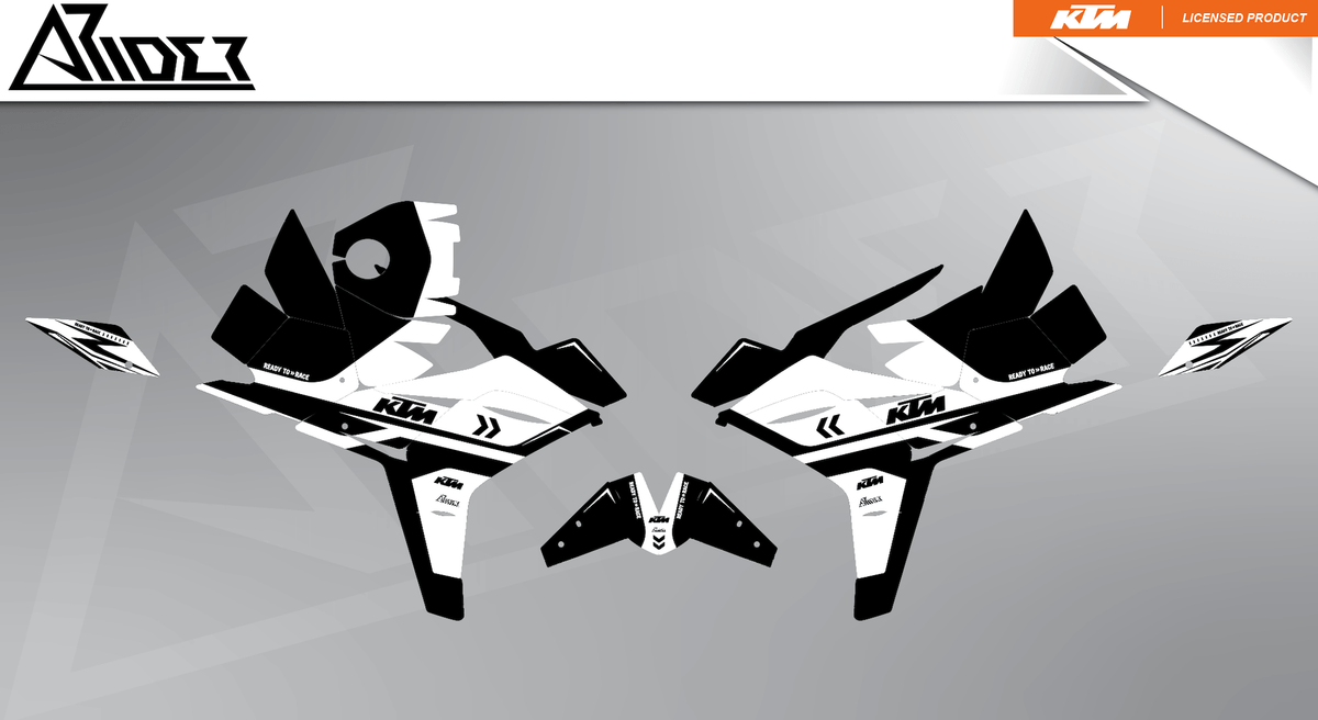 Graphics Kit suitable for KTM RC 125 / 390 - Alpha Edition