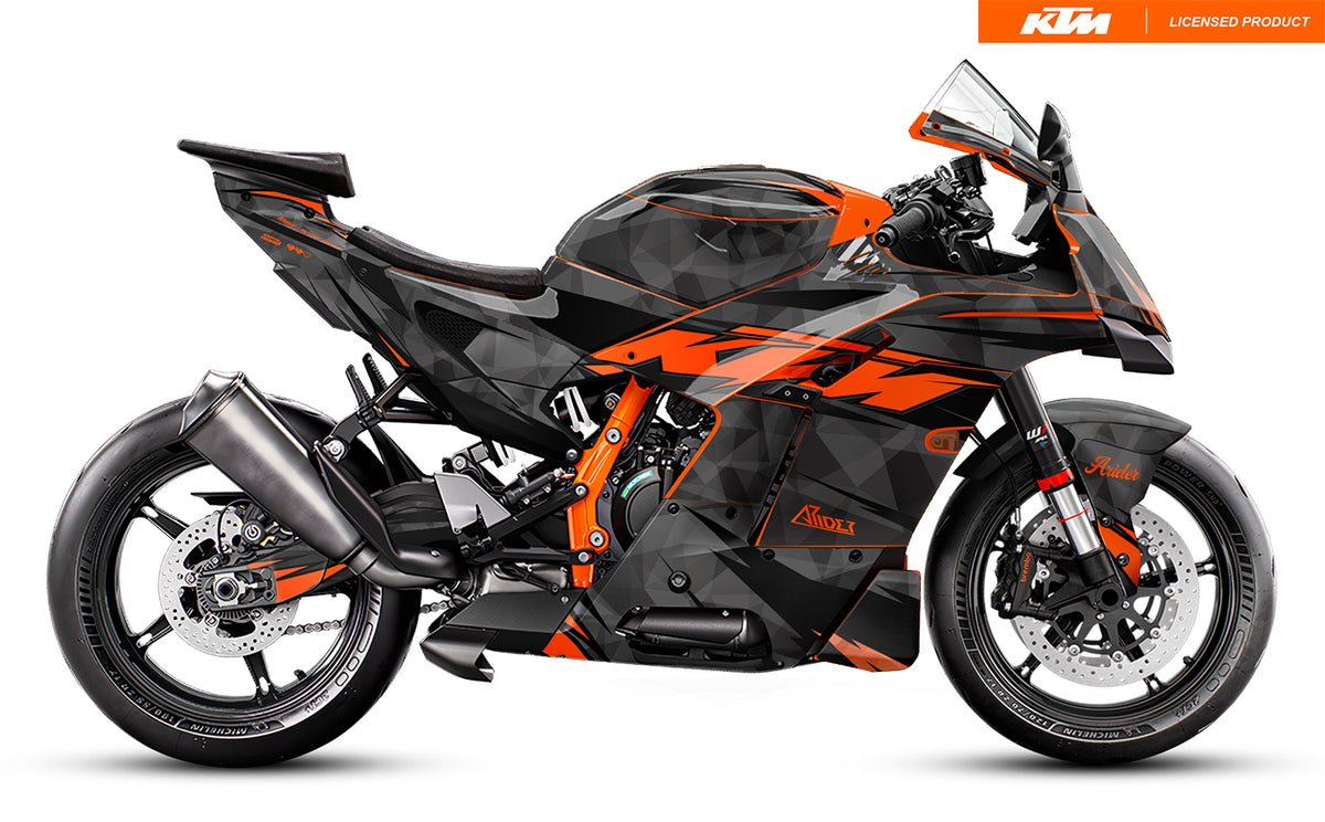 Dekor passend für KTM RC 990 R - Wild Edition, Farbe Schwarz