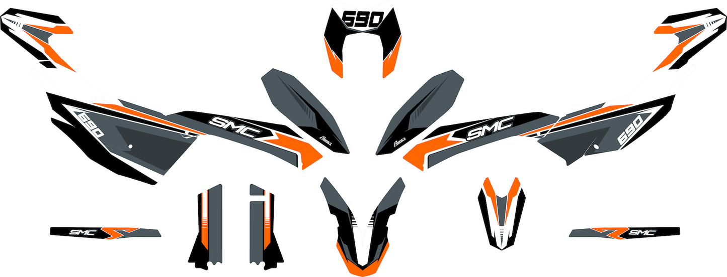 Grafiche perfetta per KTM 690 SMC-R- Classic Edizione